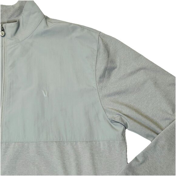Vuori Sunday Element Track Jacket Mens Size 2XL XXL Gray V265 Sleeve Embroidered - Picture 6 of 12